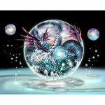 5D isetegemise teemantmaal Ristpistes Dragon t&auml;is&uuml;mmargune vaigupuur Teemanttikandid 20X30CM