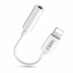 VAORLO valgustus kuni 3,5 mm heliadapteri kaabel Lightningi 3,5 mm pesaga k&otilde;rvaklappide konverteri jaoks iPhone 7 8 X Xs OTG AUX Adaptador jaoks valge