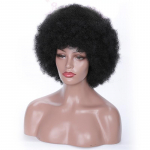 MERISIHAIR naiste mood Afro-puhmas lokkis parukas, must afrokohev s&uuml;nteetilisest kiust parukad naistele