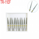 10tk TR-11EF Dental Diamond Burs puur hammaste poleerimiseks valgendamiseks eriti peen ja kiire k&auml;siinstrument FG 1,6M
