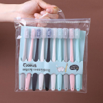 10 tk/komplekt Naturaalsest pehmest karusnahast hambahari Pehmete harjastega hambaid valgendav Macaron hambaharjad Hambaravi suuhooldus koos kaitsekattega