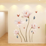 PVC eemaldatav 3D lillega seinakleebis elutuba magamistuba kodukaunistus DIY lilleviinapuud Art Decor seinakleebised seinamaalingud