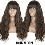 MERISIHAIR Long Water Wave s&uuml;nteetilised parukad tukkidega Naturaalne laineline oranž parukas naistele Cosplay parukad kuumakindlast kiust parukad