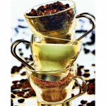 Teemanttikandid kohvitassid T&auml;isringi vaik 5D Teemantmaal Ristpistes DIY Rhinestones Mosaiik Kodukaunistus Kingitus Full Round 15x20CM