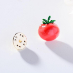 Blucome armsad tomatikujulised emailitud prossid naistele, meeste kaelarihma n&ouml;&ouml;pn&otilde;elad punane