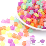 64-158 tk V&auml;rvilised akr&uuml;&uuml;lhelmed &uuml;mmarguse geomeetriaga helmed ehete valmistamiseks 12x12mm 65pcs