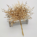 10* kunsttaime komplekt 10 tk 10x kunstlille oks muru m&auml;nnilehti kuld