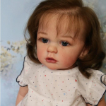 BZDOLL 60 CM 3D-v&auml;rviga nahk, pehme silikoonriidest keha Reborn Baby Doll m&auml;nguasjad t&uuml;drukutele nagu p&auml;ris pikad juuksed Printsess v&auml;ikelaps Tayra Bebe 60cm 3D-paint Skin Doll