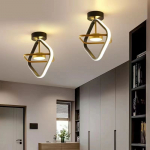 Vahek&auml;iguvalgusti koridorivalgusti kaasaegne minimalistlik v&otilde;rkpunane LED laevalgusti majapidamisvalgusti garderoobivalgusti square must