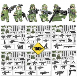 6 tk/komplekt CrossFire 150+ lisatarvikute komplekt Kamuflaažinukud Ehitusklotsid Linnapolitsei klotsid minifiguurid Kingitusm&auml;nguasjad lastele