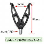 1 tk karpkalap&uuml;&uuml;gi tarvikud ridva tugi, tagumiku tugi, ridvahoidja varraste jaoks.