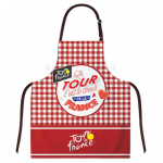 Les Tr&eacute;sors De Lily [R1963] &ndash; disainer puuvillane p&otilde;ll  Tour de France  punased t&scaron;ekid (Tour on Prantsusmaa s&uuml;da)- 78x68 cm punane