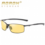 aoron Polariseeritud p&auml;ikeseprillid S&otilde;itmine P&auml;ikeseprillid Metallraamiga kaitseprillid UV400 Peegeldusvastased prillid Meestele Naistele kollane