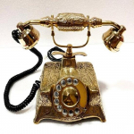 Kollektsioneeritav antiikne tahke messing Uimastav vanaaegne t&ouml;&ouml;tav maharadža telefon