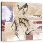 L&otilde;uenditr&uuml;kk Abstract Woman Beige 30x30 beež