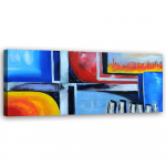 L&otilde;uenditr&uuml;kk Abstract Colored 90x30 sinine