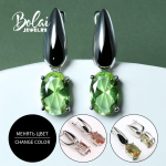 Klassikaline k&otilde;rvar&otilde;ngas 925 h&otilde;bedast peened ehted loodud v&auml;rvimuutusega zultaniit peened ehted naistele kena kingitus L roheline/pruun