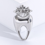 Blucome Crown Tooth Rhinerstone prossin&otilde;elad Loomingulised hambaarstide ehted Aksessuaarid Kingitus Rev&auml;&auml;ri hambam&auml;rk t&uuml;drukutele