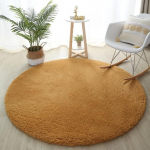 Pehme kohev &uuml;mmargune vaip Laste voodivaibad elutuba diivanilaud P&otilde;randamatt Kodu Paks plush libisemisvastane vaip Magamistoa sisustus Diameter 100cm XL