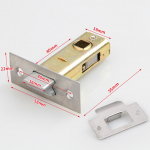 Ukselukud Torukujuline riiv siseuste jaoks Vedrustamata uksem&ouml;&ouml;bliga kasutamiseks 40mm