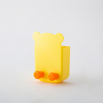 Multifilm Punchivaba Seinale Paigaldatav Hoiukast Korraldaja Teleri Pult Karukujuline Paigaldatav Mobiiltelefoni Pistik Laadimishoidik pink