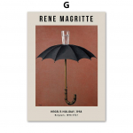 Rene Magritte'i terapeut S&uuml;rrealism Kaasaegsed P&otilde;hjala plakatid ja tr&uuml;kised Seinakunst L&otilde;uendimaal Seinapildid elutoa sisekujunduseks 30x40cm No Frame