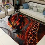 3D koomiksiseeria draakonite ala vaip, suur, vaibad elutoa magamistoa kaunistamiseks, k&ouml;&ouml;k, vannituba, libisemiskindel p&otilde;randamatt, kingitus 40x60cm