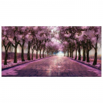 Vaikus Purple Tree Road &Otilde;limaal l&otilde;uendil Maastik Seina Kunst Plakatid Prindid Elutoa seinapildid Kodu Cuadros 20x40cm