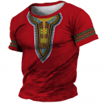 Aafrika riided meestele Dashiki T-s&auml;rk Traditsiooniline riietus L&uuml;hikeste varrukatega vabaaja Retro t&auml;navar&otilde;ivad Vintage etniline stiil XS