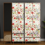 3D lillemustriga koorimise ja pulgaga paksendatud tapeet isekleepuv kontaktpaber eemaldatav veekindel m&ouml;&ouml;bli renoveerimiseks 45X150cm