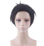 30 cm l&uuml;hike parukas Cosplay Demon Slayer Kimetsu no Yaiba Gyoumei Himejima Kyoumei kost&uuml;&uuml;m, kuumakindlad s&uuml;nteetilised juuksed meeste parukad One Size must