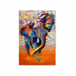 Moodne grafitikunst Loomade plakatid ja v&auml;ljatr&uuml;kid L&otilde;uenditr&uuml;kk V&auml;rviline elevandikujuline seinakunstipildid elutoa kodukaunistamiseks 21x30cm No Frame