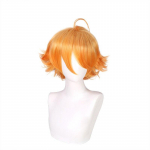 Anime Lubatud Neverland Yakusoku no Neverland Emma L&uuml;hikesed Blondid ja Oranžid Juuksed Cosplay Kost&uuml;&uuml;m Parukas One Size oranž