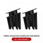 Tesla Model 3 eesmise pagasiruumi karbi konksuhoidja jaoks, varjatud sissepressitav klamber Telsa /2022 auto jaoks 2PCS Model 3