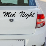 Tri Mishki HZX862# Mid Night Racing Clubi autokleebis Naljakas vin&uuml;&uuml;lkleebised Mootorrattatarvikute kleebised 20x4.6 cm - XS