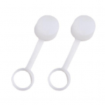 2 tk. Mudakorgid Toidukvaliteediga BPA-vaba kuumakindlad, hea tihendus, tolmukindlad silikoonist veepudeli mudakorgid valge