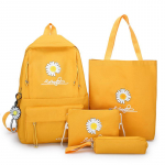 Kooli avamisel peab olema v&auml;ike karikakraga tr&uuml;kitud seljakott, suure mahutavusega &otilde;pilase l&otilde;uendist raamatukott Korea versiooniga t&uuml;drukule neljaosaline seljakotikomplekt One size kollane