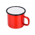 350 ml veekruus Exquisite Retro Style metallist universaalne &uuml;mara servaga piimatass punane