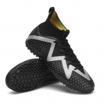 Meeste Jalgpallisaapad Pikad naelad K&otilde;rge pahkluu jalgpallijalatsid AG/TF Kids Outdoor Muru Klambrid Jalgpallisaapad Treening Jalgpallijalatsid 35 must