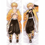 60x180 cm Anime Deemonit Slayer Agatsuma Zenitsu Kochou Shinobu Dakimakura &uuml;mbris Kahepoolne 3D Prinditud voodipesu kallistav keha padjakate 40x120cm Peach Skin