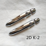 For Renault Megane ii 2 MK2 2002 2003 2004 2005 2006 2007 2008 ABS Chrome Door Handle Cover 2DK2 gray