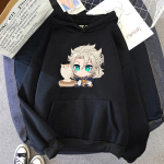 Albedo Genshin Impact Game Hoodie Anime dressipluus Naiste gooti topid, pikkade varrukatega Kawaii riided Hip Hop Harajuku t&auml;navar&otilde;ivad L