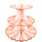 3-kihiline tassikoogirest magustoidupaberist statiiv S&uuml;nnip&auml;eva pulmatarbed lollipop lilla