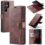 DG.MING 2 In1 Magnet-eemaldatav veisenahast rahakott telefoni&uuml;mbris Samsung S23 S22 S21Ultra Plus S21 S20FE A14 A13 A53 /iPhone 15 14 13 12Pro Max jaoks Samsung A13 4G