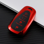4 nupuga TPU autov&otilde;tme korpuse kate Chevrolet Chevy Malibu Camaro Cruze Traverse Spark Equinox Sonic Volt Protect Shell jaoks punane