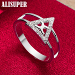 925 h&otilde;bedast AAA tsirkoonist kolmnurks&otilde;rmuse ehted 7#