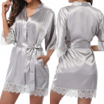 Lady Sexy Lace Sleepwear Satin Nightwear Lingerie Pidžaama &uuml;likond S hall v&auml;rv