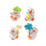 Pardi kujukesed Armas multikas aianduskunst nukk soliidne mudel dekoratiivne loomafiguuri mudel mikro valge