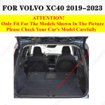 Custom Fit t&auml;iskomplekt veekindel auto pagasiruumi matt Auto osad Saba pakiruumi alusvooder Pagasi tagapadja kate Volvo XC40 jaoks 1pc Main Mat Beige yellow