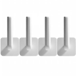 4 tk rullpaberi hoiurest K&ouml;&ouml;k kapi all Isekleepuvad tarvikud K&auml;ter&auml;tikuivati ​​WC-hoidik Riideriip vannitoa jaoks valge